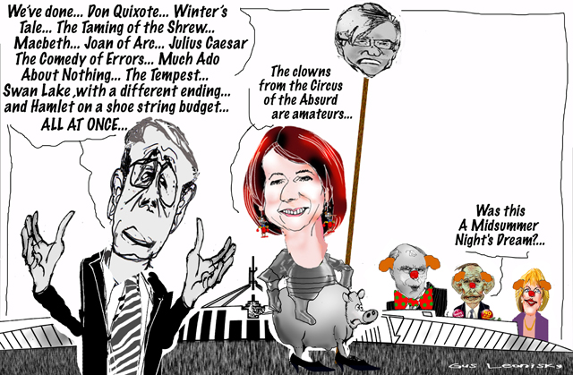 theatre of politics...